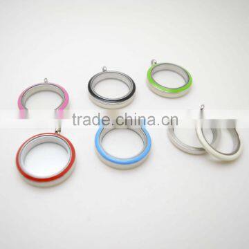 Twist Open Enamel Lockets Stainless Steel for Promotion
