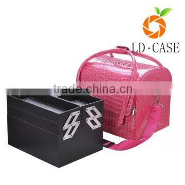 high quality products waterproof leather cosmetic travel storage case