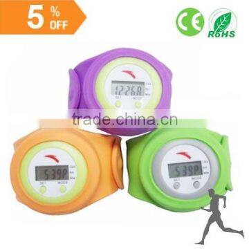 cheap wholesale silicone bracelet with pedometer for kids