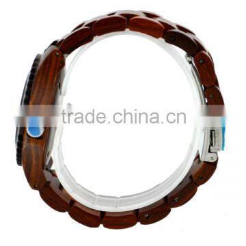 Hot Sell Fashion Wooden Solar Wrist Watch