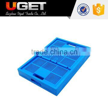 Acid and Alkali Resistance Plastic Foldable Mesh Crate for Supermarket