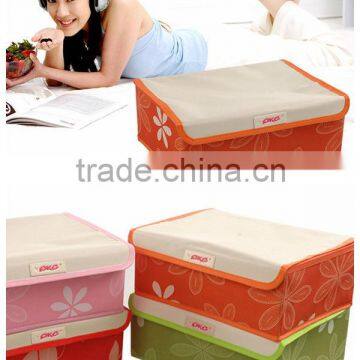 2016 New Design storage trunk box , non woven Storage Box , foldable storage boxes