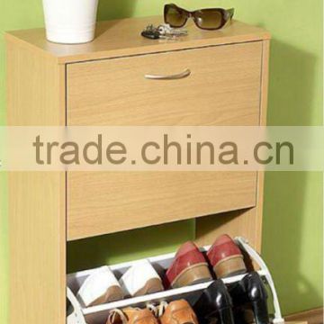 Wooden Shose Shelf Unit Display