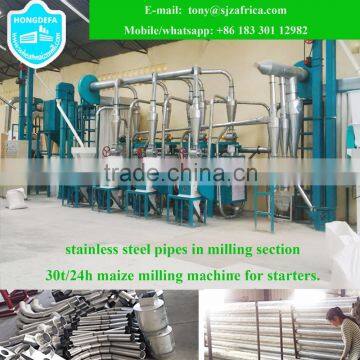 10-500 Ton Zambia Running Sifted Maize Flour Milling Machines photo-2
