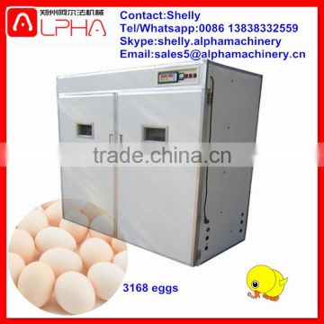 3168 hatching chicken eggs chicken egg incubator hatching machine