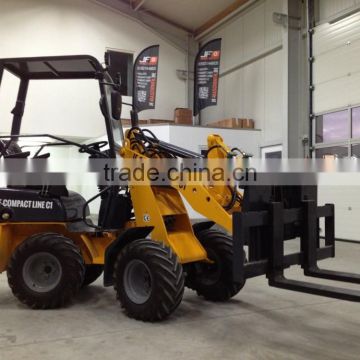 Best price Chinese 800kg 908 mini wheel loader quick-hitch JOYSTICK with CE