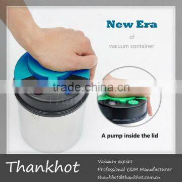 Green Canister sets, vacuum sealed,FDA/EU approved, Stainless steel body, ABS,silicon gel Lid