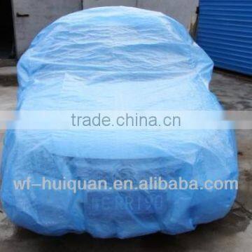 45g blue aluminium eyelet pe coated tarpaulin garden cover