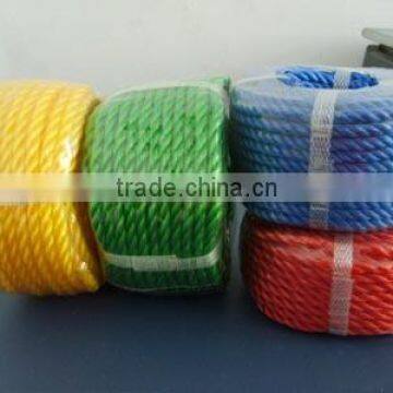 PP polypropylene multifilament 3 strand twisted ropes