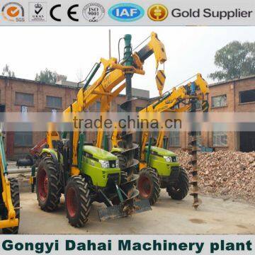 Hydraulic Digging Machine With 5 Ton Crane Mounded on 100HP Tractor for Digging Pole Hole photo-4