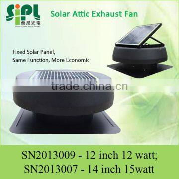 SUNNY FAN 12 Watt Solar Powered Heat Extraction System Roof Ventilator Attic Air Fans photo-4