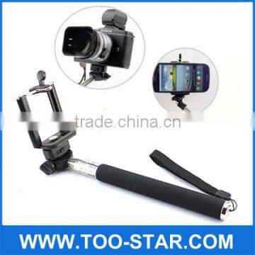 Extendable Monopod Mount Camera Phone Clip