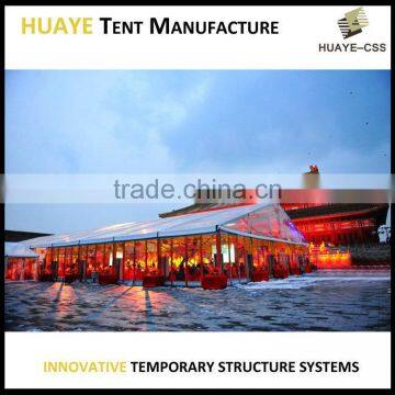 Good quality 25m width clear roof transparent large tent for sale