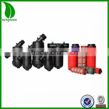 Multi size screen/disc irrigation water filter