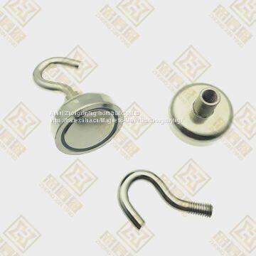 D10mm Pot Magnet With Hook, Strong Magnet