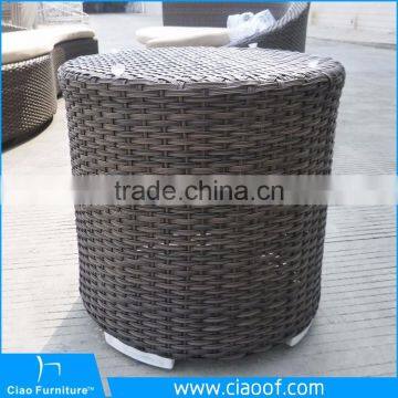China Yin Yang Furniture Rattan Lounge Chair In S Shape Sofa Bed CF726 photo-6