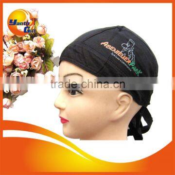 Logo Embroidery Bandana Hat Black Bandana Hat