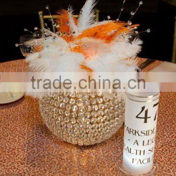 Flower Centerpiece / Wedding Tall Flower Vase /Centerpieces photo-3