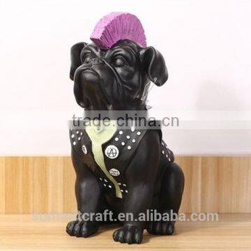 Rock style french bulldogs resin custom engligh bulldogs