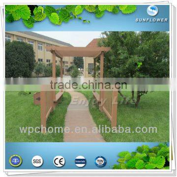 wpc green pergola/ 100% Recyced pergola/ mere form
