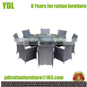Youdeli Outdoor 8 Seat Dining Rattan Chair Furniture