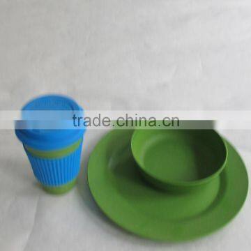 High Standard Eco-friendly Affordable Bamboo Fiber Tableware Set photo-3