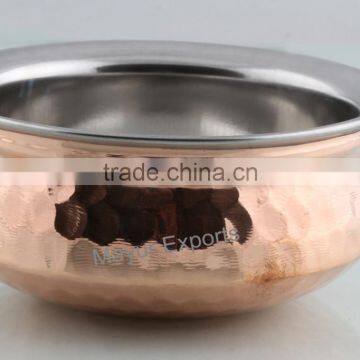 Stainless Steel Copper Serving Bowl photo-2
