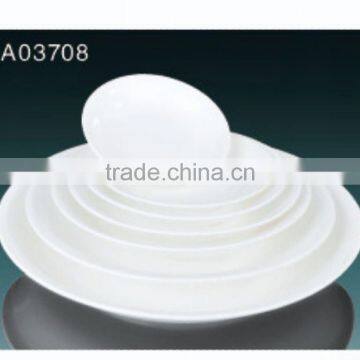 2016 Hot Sale White Porcelain Flat Plate