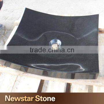 Made in China black granite kitchen sink stone