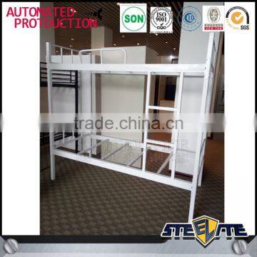 Best Bedroom Metal Bed Design Furniture Cheap Metal Dormitory Bunk Bed With Storage photo-6