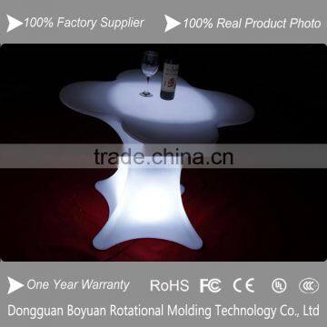 Hot !!! LED rotating glass top center coffee table design