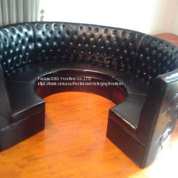 Customized Quality Tufted Restaurant Booth Seat photo-2