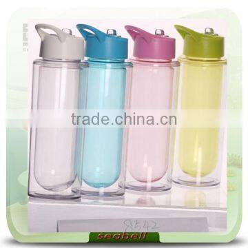 cup-18 new design double wall cup with straw and lid