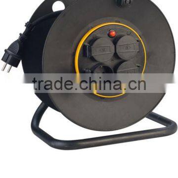 CE GS retractable industrial IP44 power cable reel