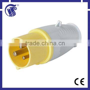 High quality 2P+E ip44 electrical plug and rubber industrial socket