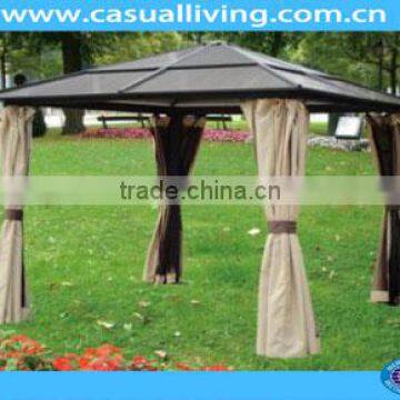 12 by 16-Feet hexagonal gazebo roof Heavy Duty Galvanized Steel Hardtop Patio Gazebo 4-Season