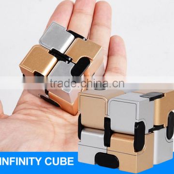 Original Factory wholesale Newest Fidget Cube Children Desk Toy Infinity Cube metal display cubes