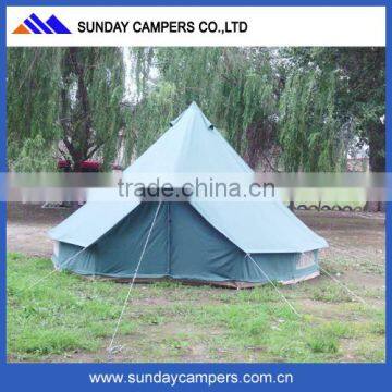 Large Size Bule Color Waterproof Canvas Bell Tent for sale