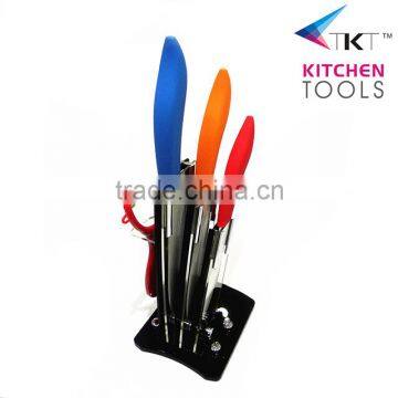 High Quality 4pcs Ceramic Knives Set With Stand photo-2