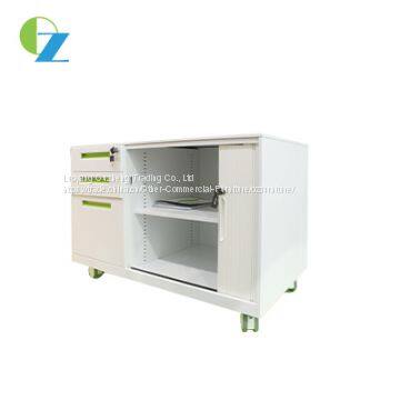 Steel Mobile Caddy, Storage Office Mobile Cabinet, Small Pedestal Filing Cabinet, 3 Section Slide Way, Fold Key photo-3