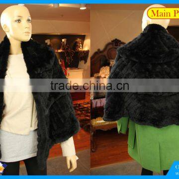 High Quality Knitted Rex-Rabbit Shawl