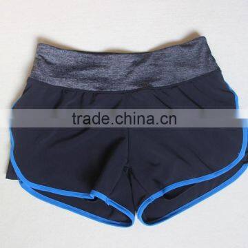 wholesale custom women's fitness running compression shorts