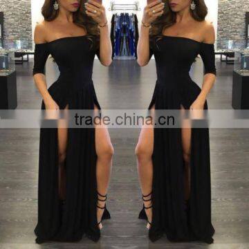 Women Long Cocktail Ball Gown Evening Formal Prom Bridesmaid Party Dress photo-3