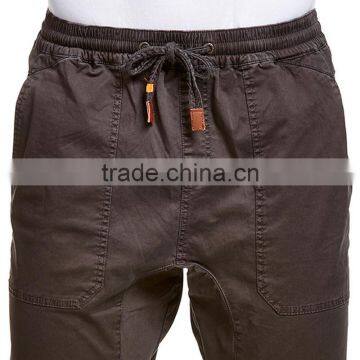 Slim Fit Men's Ankle Banded Pants Wholesale 2016 New Arrival Stretch-cotton Tapered Pants For Men photo-4