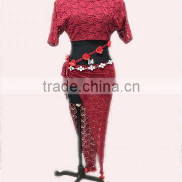 High quality women lace dance dress for sale QQ045