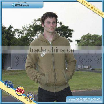 Autumn warm fleece hoodie for men, comfortable housecoat hoodie