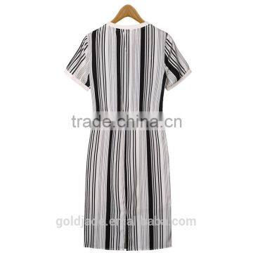 2016 Latest Plain Dress for Fat Women With Short Sleeve,plus Size/over Size Women Casual Dress for Summer photo-3