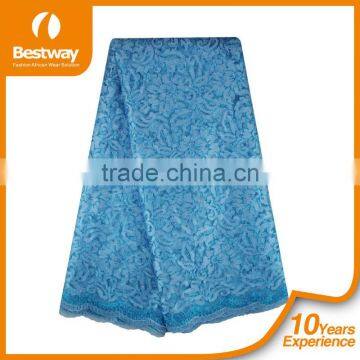 Competitive Price French Net Chantilly Lace French Silk Fabrics African Style French Lace FL0030 photo-3