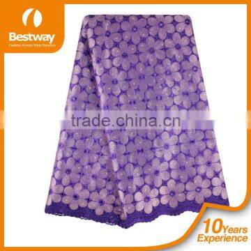 International Standard Competitive Price High Quality African Swiss Lace Fabrics SL0350 photo-2