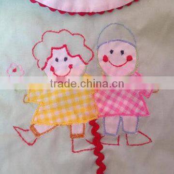 Wholesale Cute Embroider Baby Boutique Frock Designs of Little Girl Clothes for Baby Wear photo-2